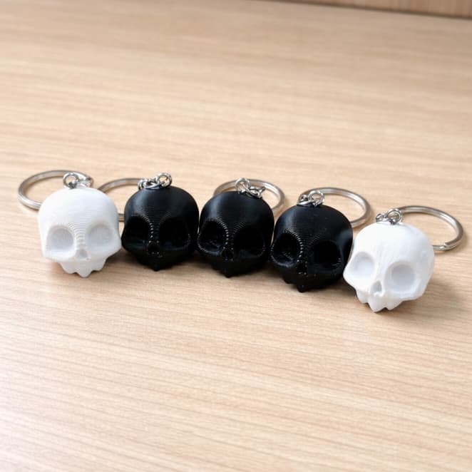 Chaveiro Caveira 3D Acessório Chaves Mochila Bolsa Lembrancinha Presente Amigos Halloween