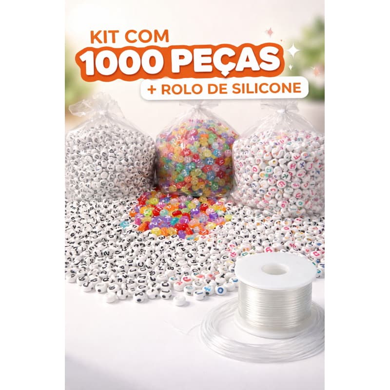 Miçangas Letras para Artesanato com Letras Sortidas