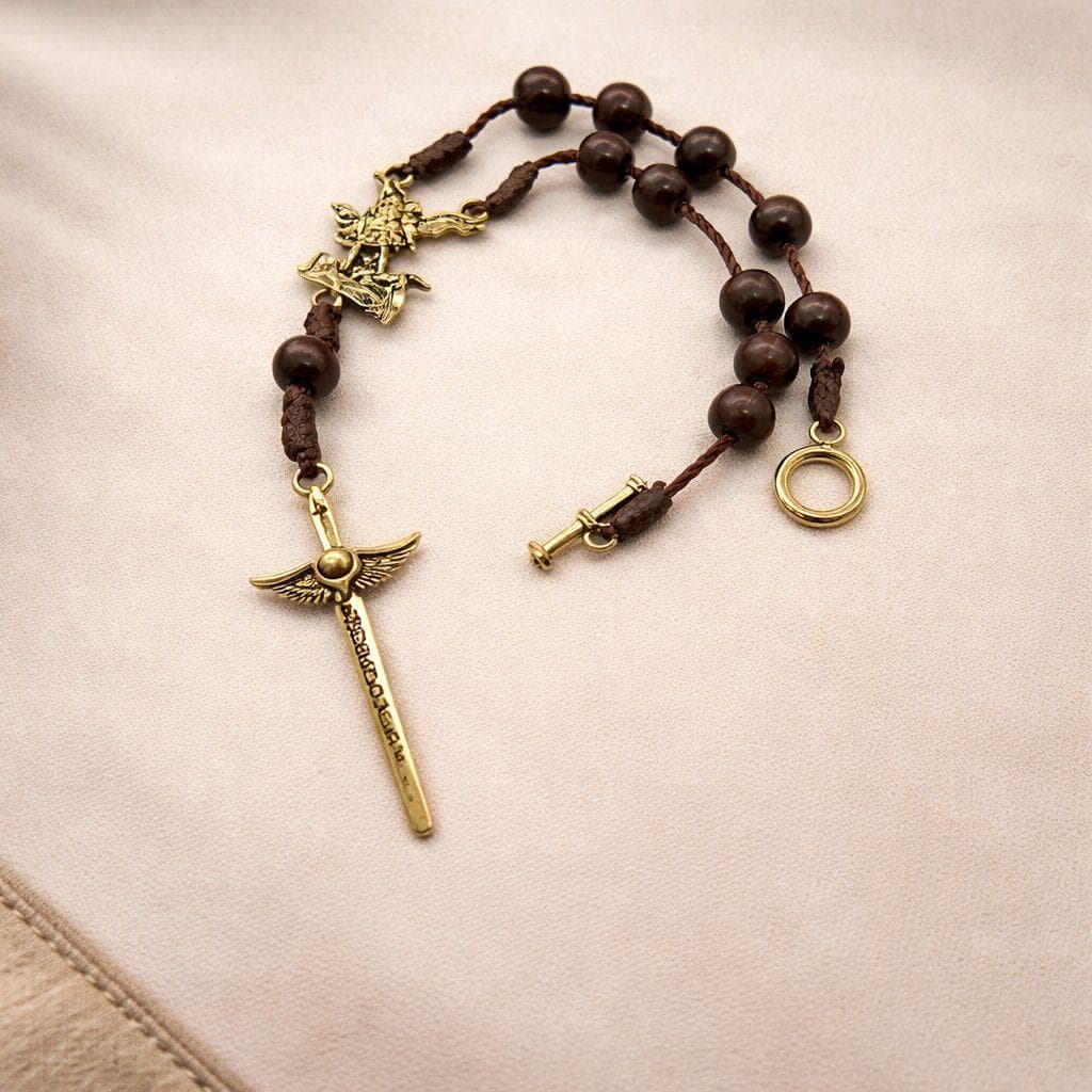 Dezena de Carro São Miguel Arcanjo Dourada – Proteção Divina para Seu Caminho