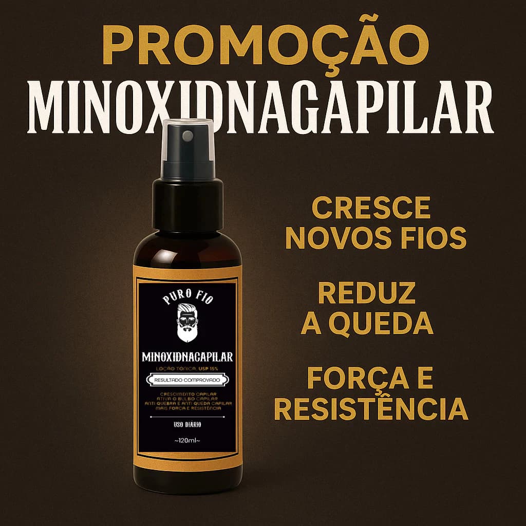 Kit 2x Tônico Capilar Antiqueda 120ml & Sérum de Crescimento Puro Fio Tratamento para Cabelo, Barba