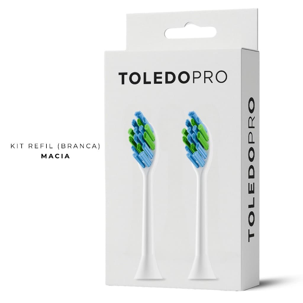 Refil Escova Elétrica Lt-10 Toledopro Extra Macia 2 Unidades