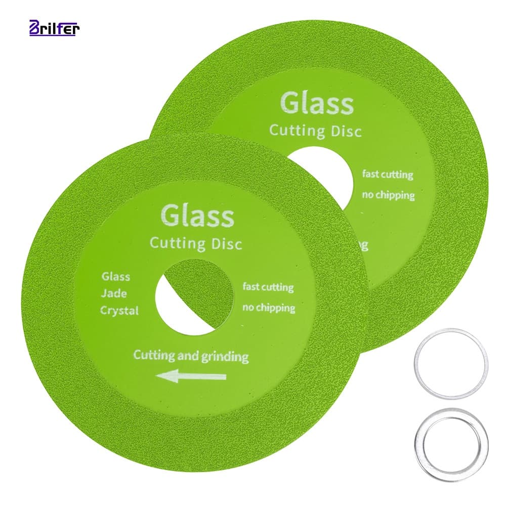 Disco Ultra Fino Corte e Lixamento de Vidro 100mm, Diamantado, Sem Lasca, para Jade e Cristal