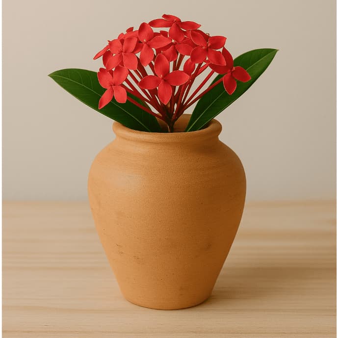 Kit 5 Vasos De Barro Para Plantas Suculentas Flores Jardim