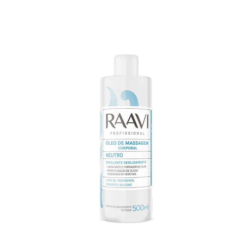 Óleo de Massagem Corporal Neutro Raavi 500ml