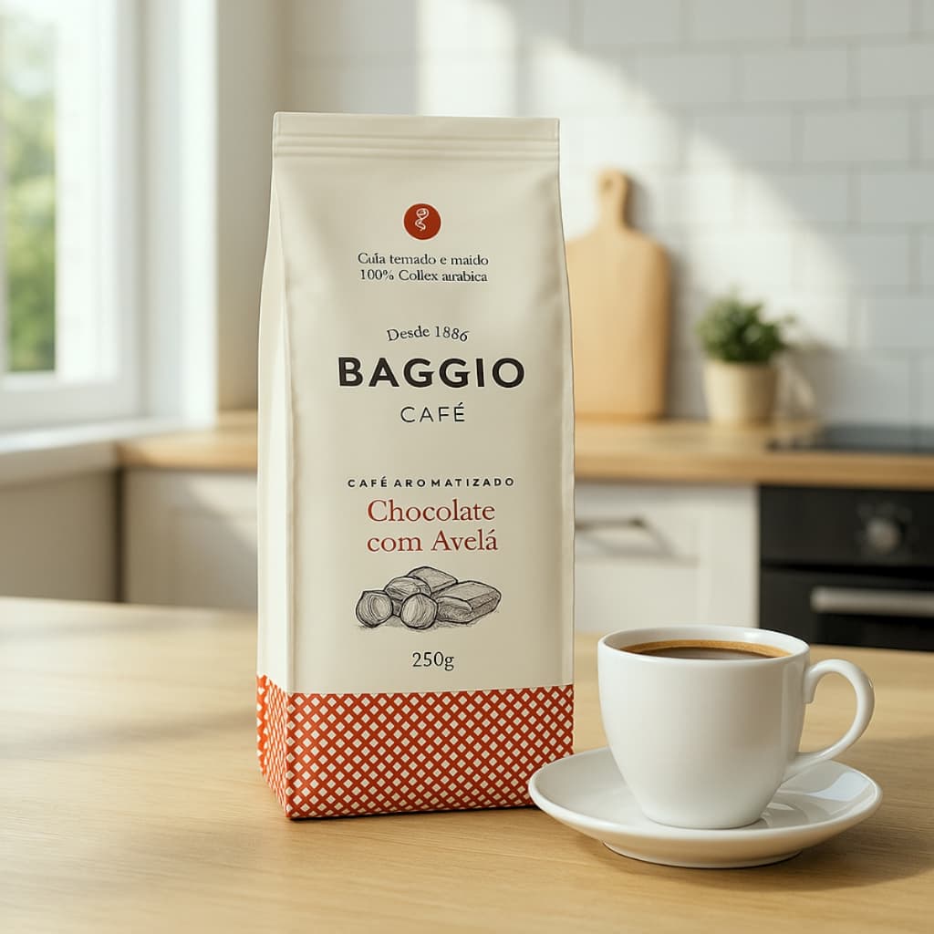 Café Gourmet Torrado/Moido 100% Árabica Aromas Baggio 250gr