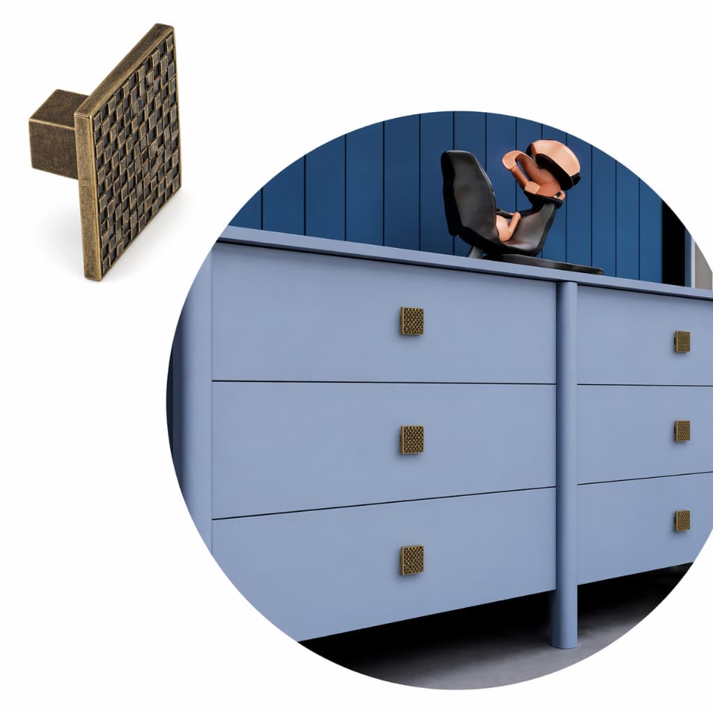 Puxador de Gaveta Quadrado Puxador de Moveis. Guarda roupa , Porta e Closet 18mm - Escolha Cor