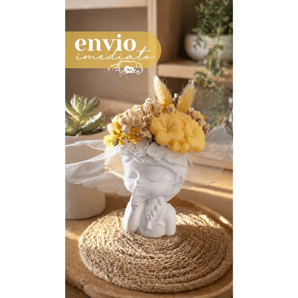 Vaso Decorativo Menina Silenciosa para Plantas | Ideal para Suculentas e Flores pequenas | Decoração