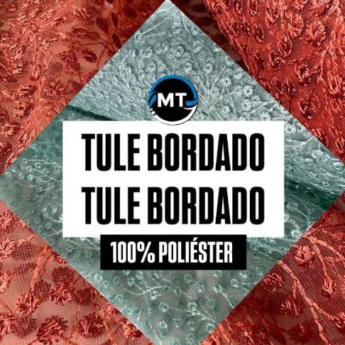 3 Metros Tecido Tule Bordado X 1,25 Mts Largura cDjr577