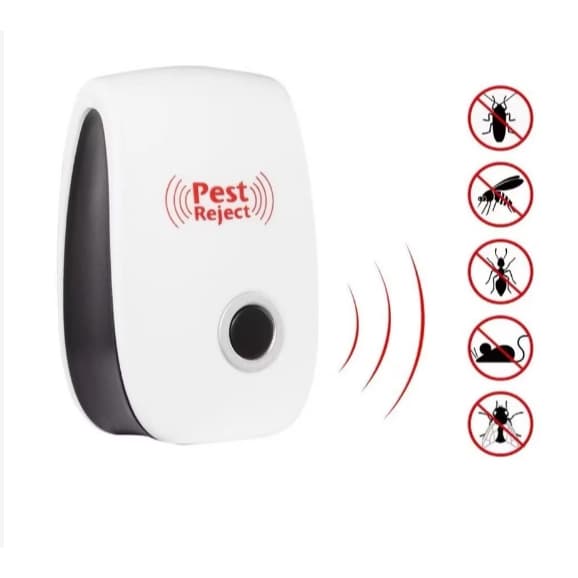 Repelente de mosquitos eletrônico ultrassônico para controle de pragas internas e exterminação de roedores.