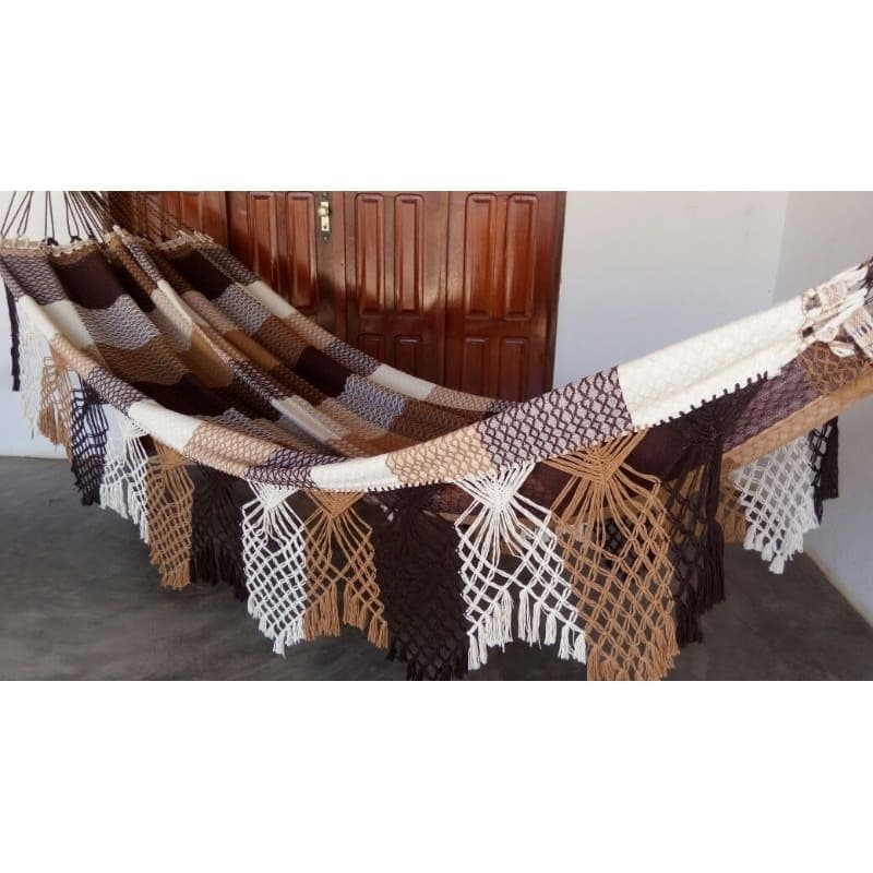 Rede De Dormir Descanso Casal Luxo Bucho De Boi King Premium Suporta Até 300 Kg Promoção Envio Rápido