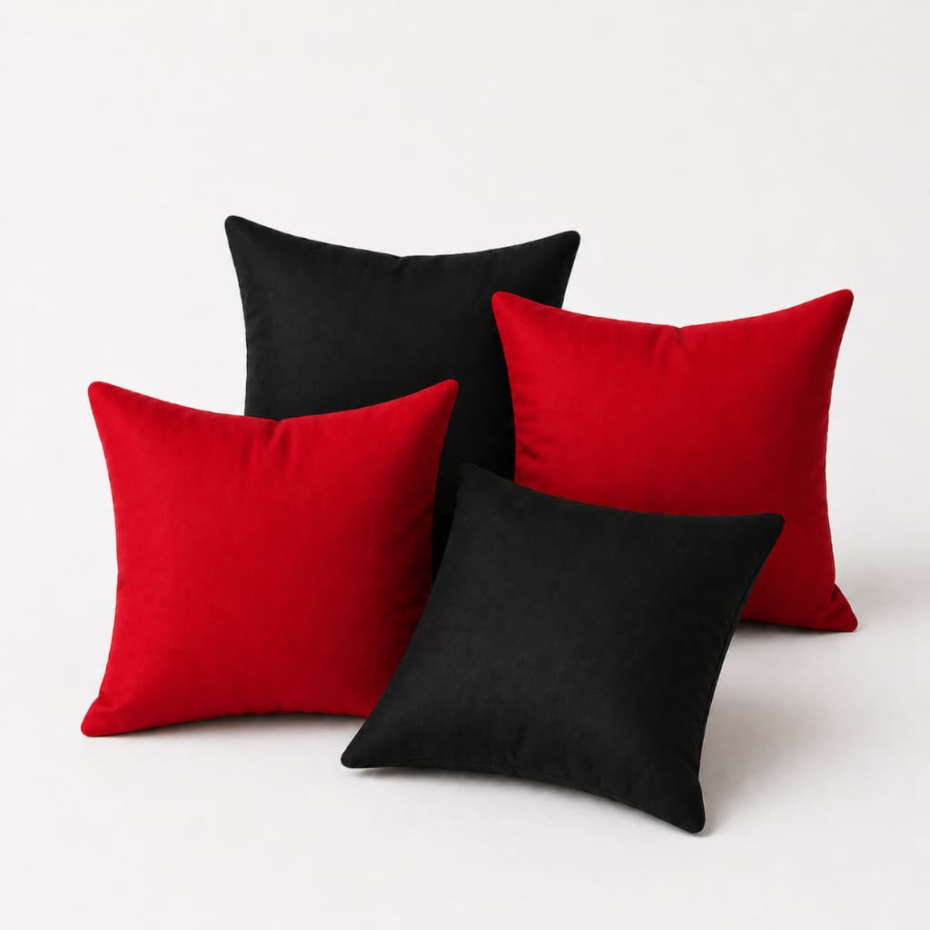 4 Almofadas Cheias 45x45 Premium Com Zíper Conforto e Elegância - Super Oferta