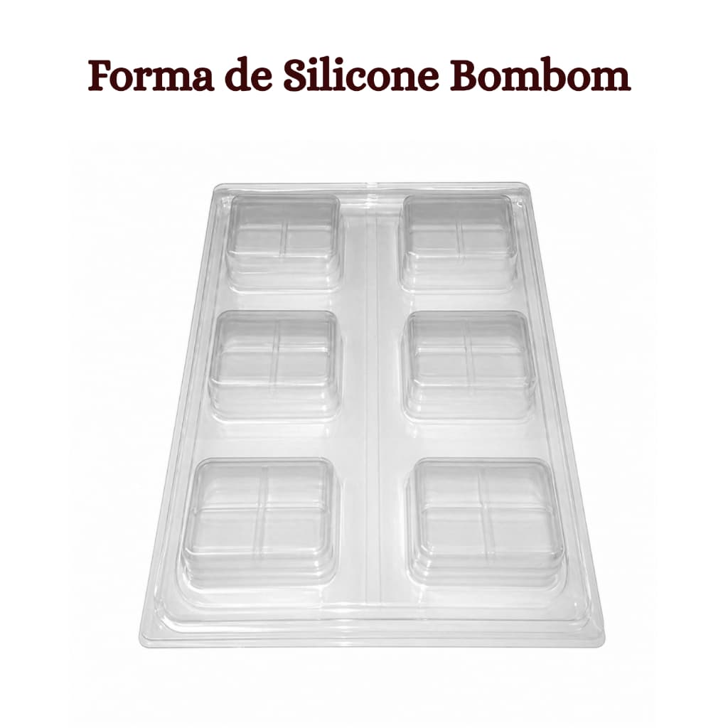 Forma Bombom Tamanho M BWB 1073 Acetato com Silicone Chocolate Trufa Doces Confeitaria Profissional