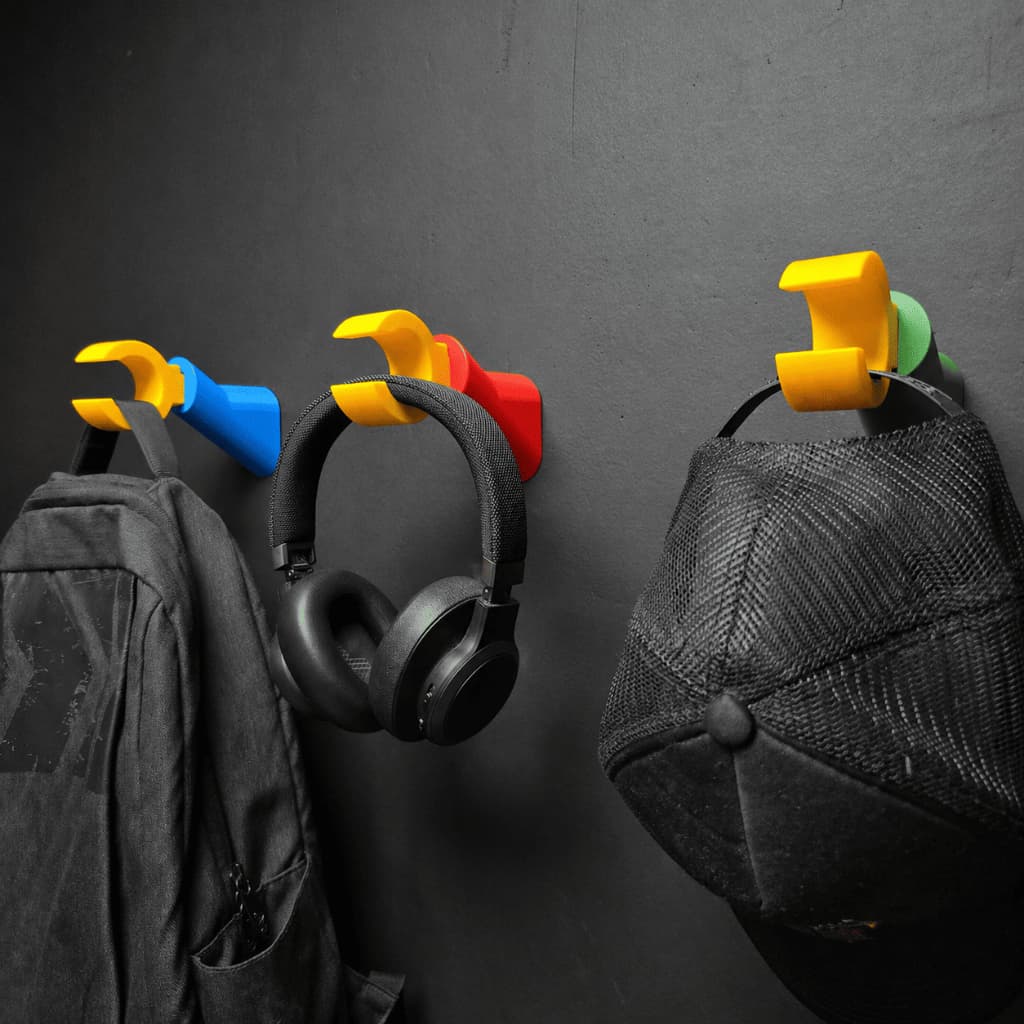 Gancho de Parede Mão Geek Criativo - Suporte para Fone, Boné e Mochila