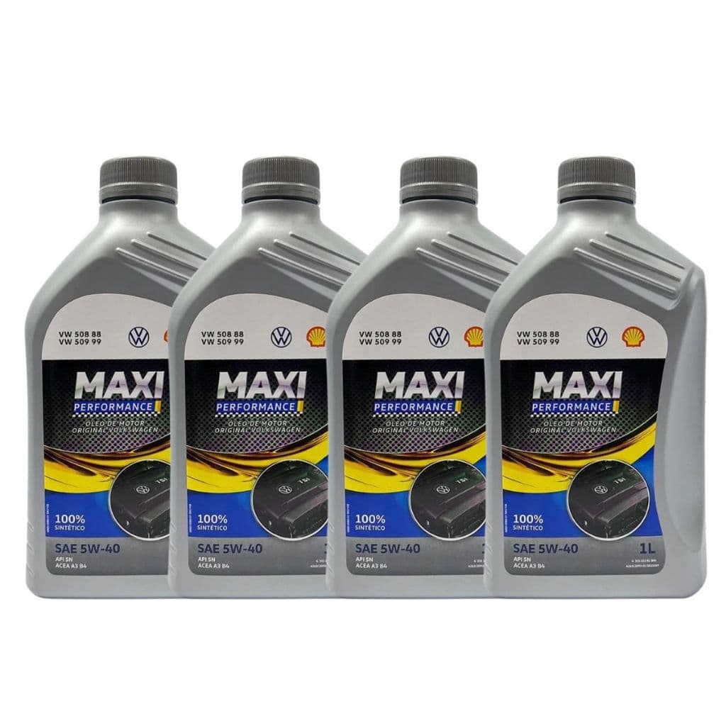 kit 4litros de óleo de motor 5w40 MAXI VW SINTETICO