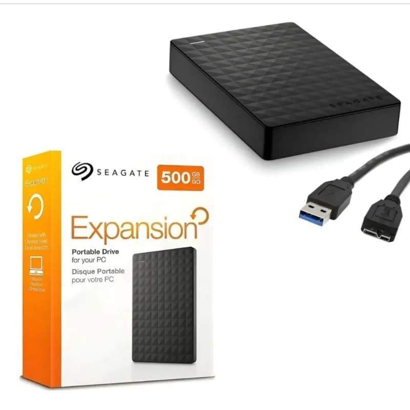 HD externo Seagate 500gb