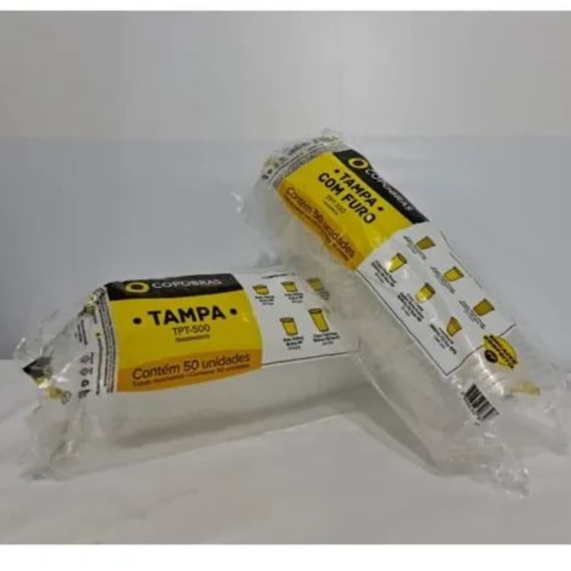 Tampa Tpt-500 Para Potes Copobras C/50 Unidades Sem Furo