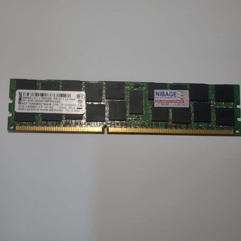Memória Smart 16GB DDR3 ECC PC3-14900R 2Rx4 M393B2G70QH0-CMA Servidor/ OEM Testada c/ Garantia