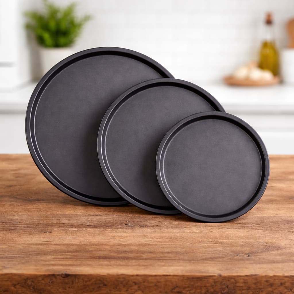 Forma Pizza Antiaderente Redonda 29/31/36cm – Cozinha, Forno e Fácil Servir