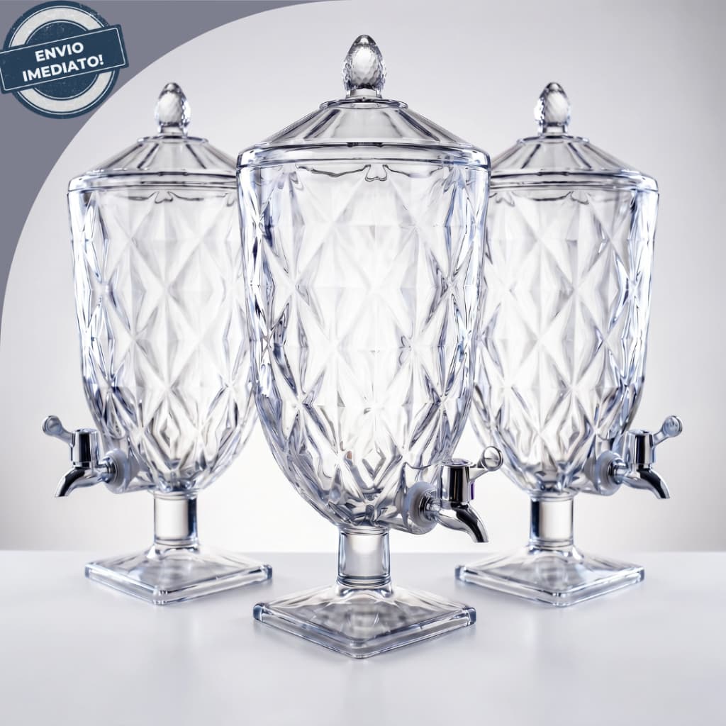 Suqueira 4,5L Cristal Acrílico Resistente a Riscos Mega Promoção!!!!