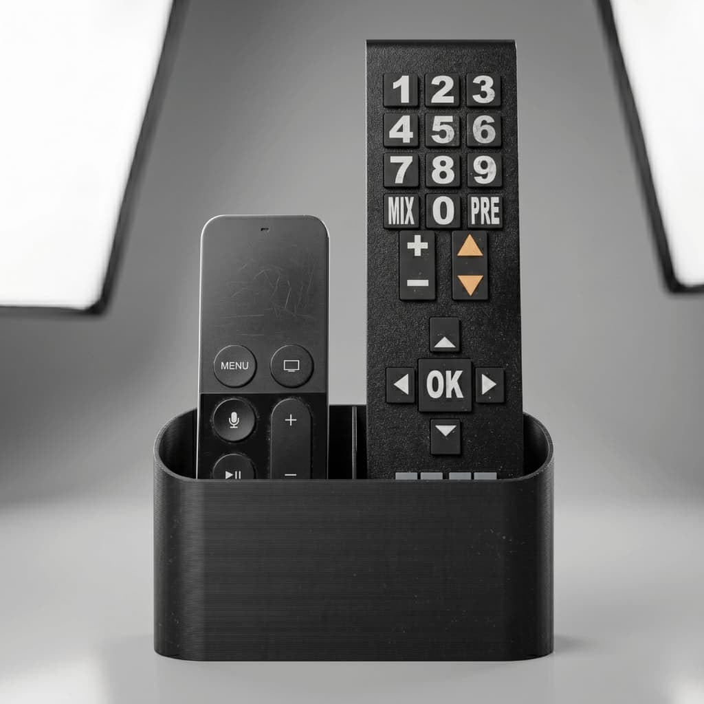 Suporte de Parede Porta Controle Remoto Duplo Sem Furo Brutoos Studio com Dupla Face