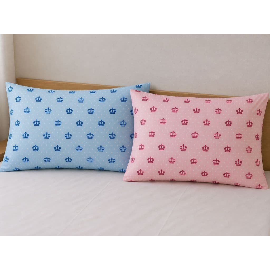 Fronha Avulsa 50x70 Rosa Azul Branco Algodão | Toque Macio Para Dormir Bem