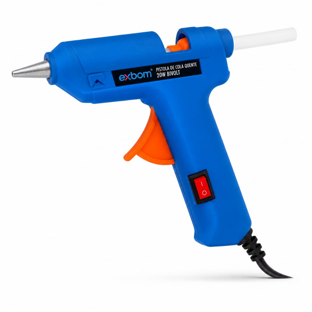 Pistola de Cola Quente 20W Bivolt com Alta Precisão e Controle