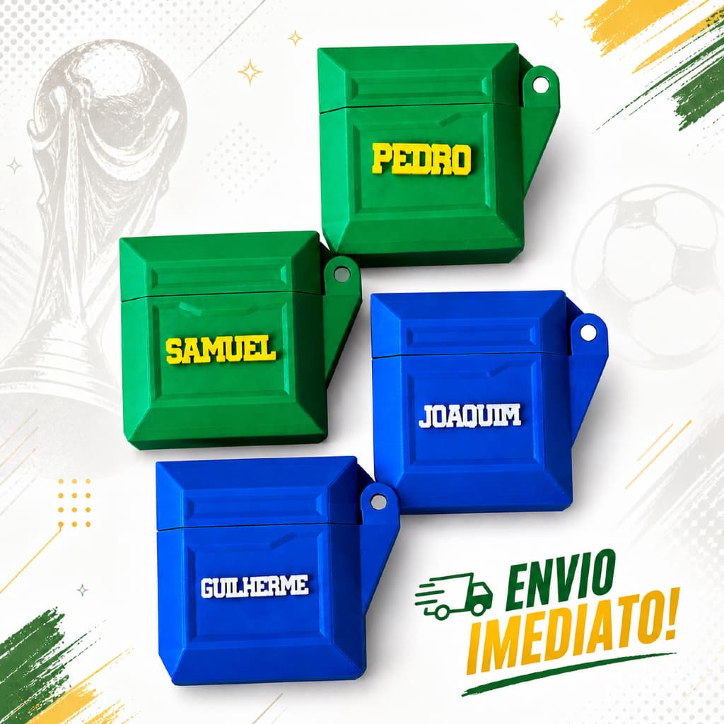 Porta Figurinhas Copa 2026 Personalizado Com Nome Caixa Organizadora Álbum Futebol 300 Figurinhas