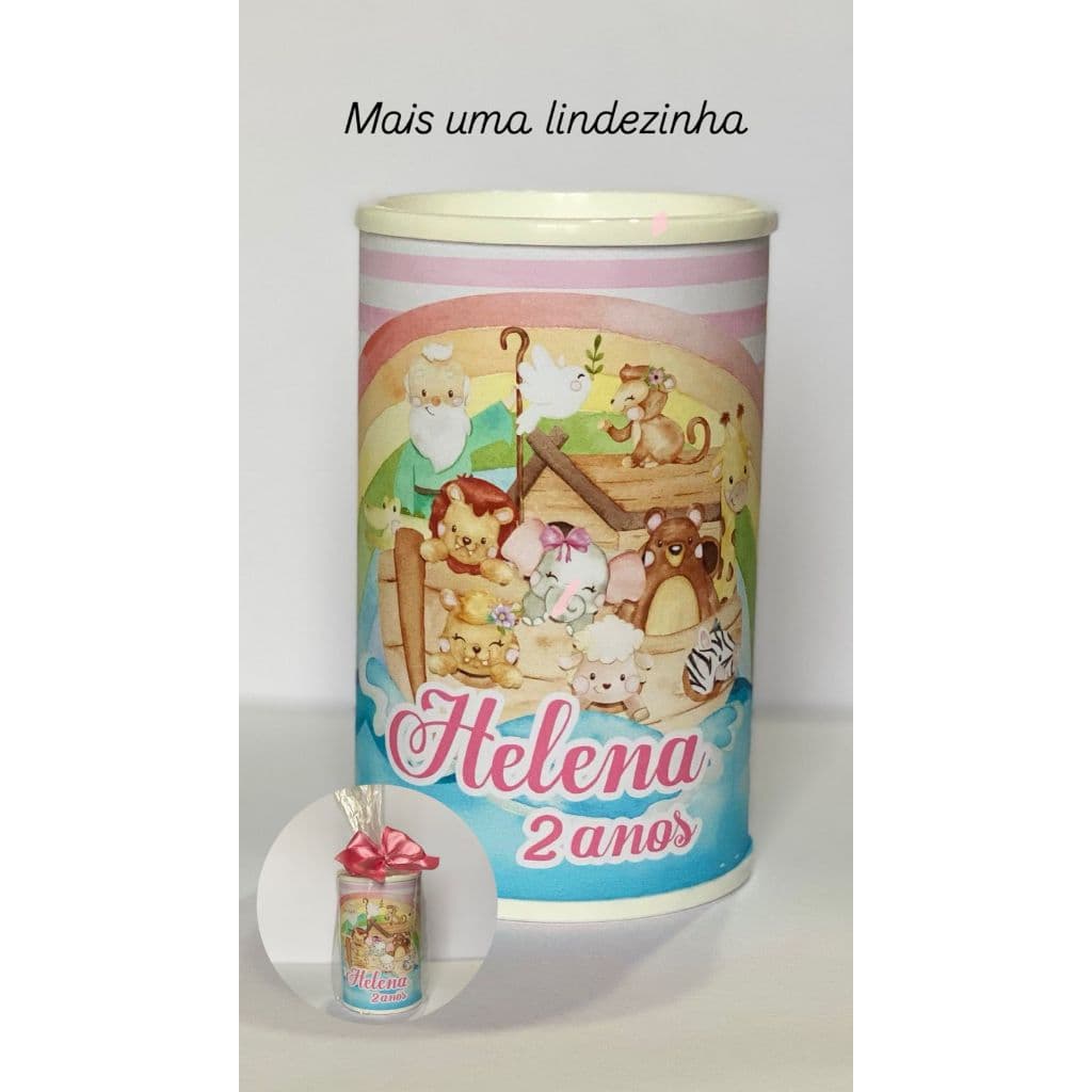 Cofrinho Personalizado Arca de Nóe | Lembrancinha Festa Infantil | FAZEMOS TODOS OS TEMAS