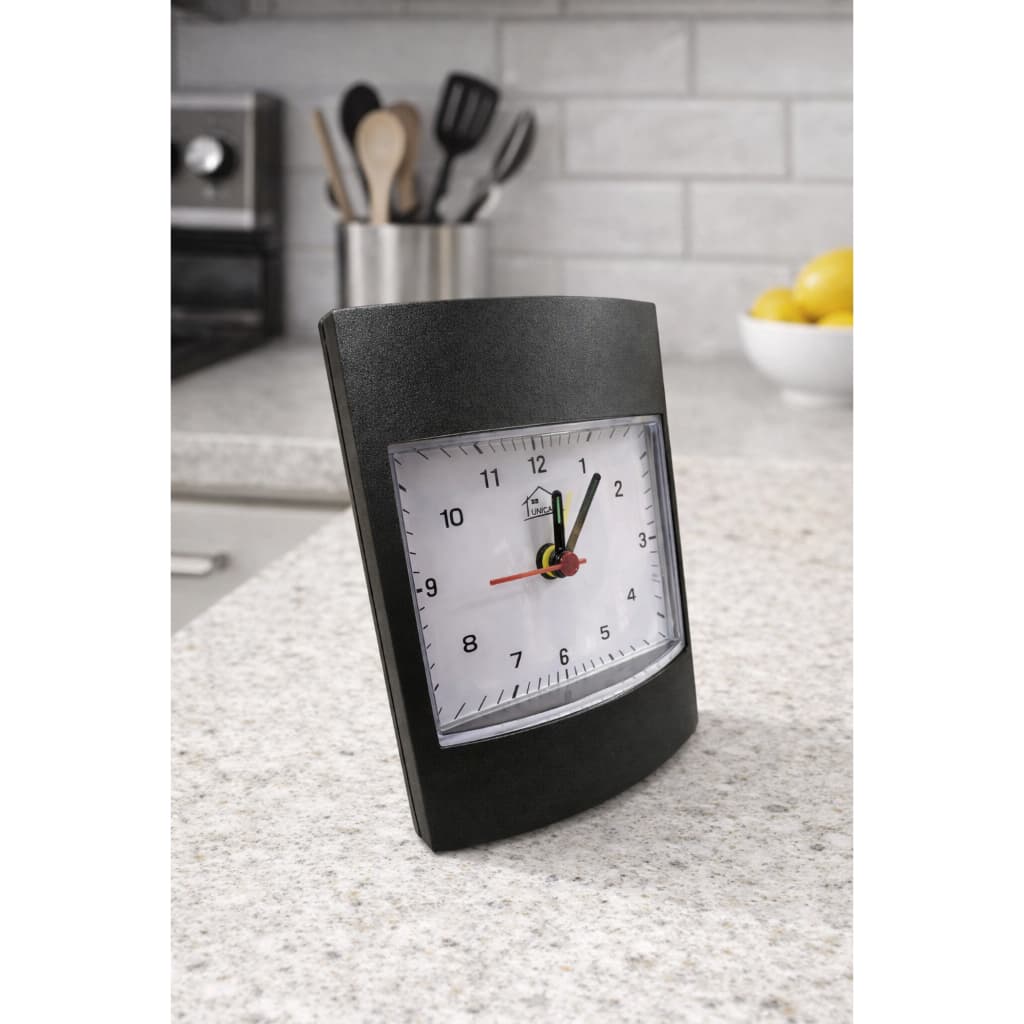 Relógio de Mesa Analógico UNICASA Compacto com Alarme, Design Moderno e Fácil Leitura