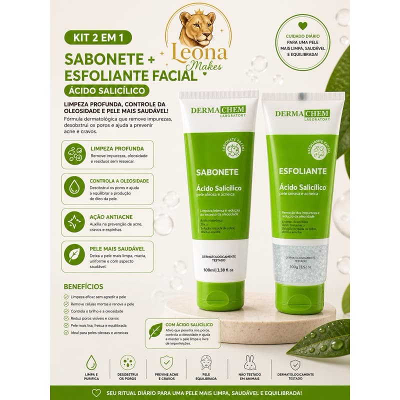 kit Sabonete ácido Salicílico + Esfoliante