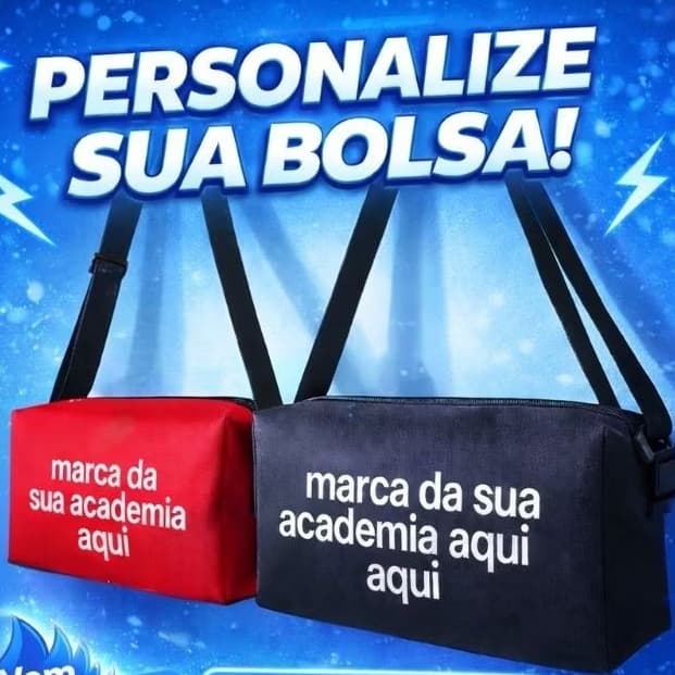 Kit 12 Mala Academia Personalizada,Sua Marca,Times de Futebol Resistente Ideal Para Todas Ocasiões