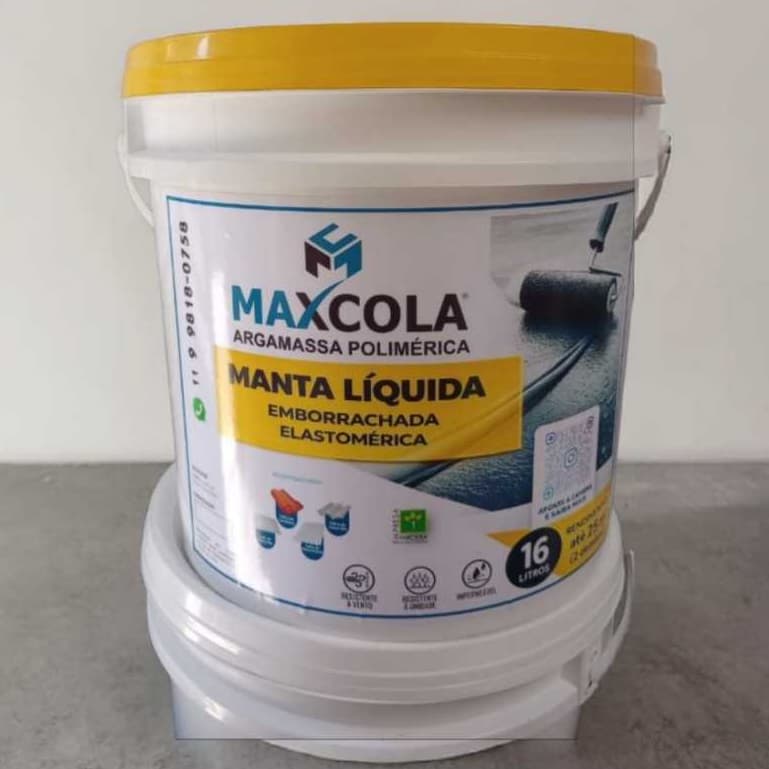 Manta Líquida Emborrachada Impermeabilizante 16litros Max- cola