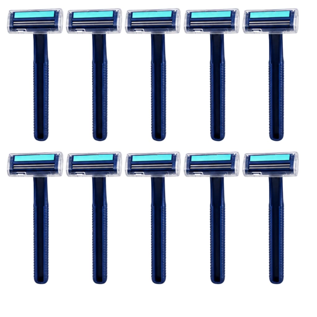 Kit 10 Barbeador Descartáveis 3 Lâminas Marca Prestobarba Fita Lubrificante Remoção de Pelos
