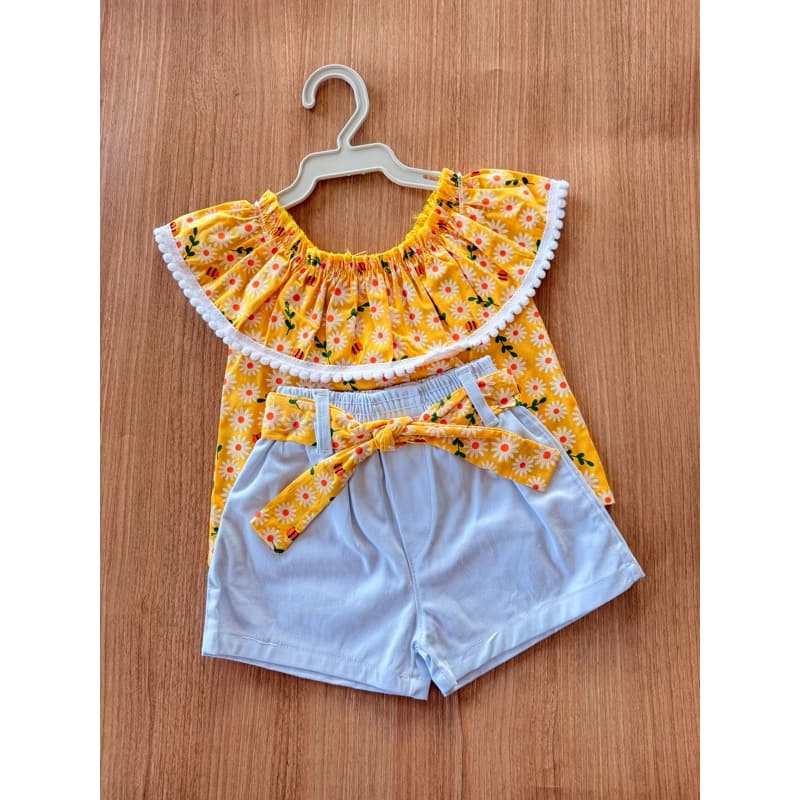 Conjunto de menina infantil - Conjunto ciganinha mini diva blogueirinha 8 a 24 meses