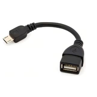 Cabo OTG USB Micro USB V8 Adaptador Para Pen Drive Teclado Mouse Controle Plug & Play