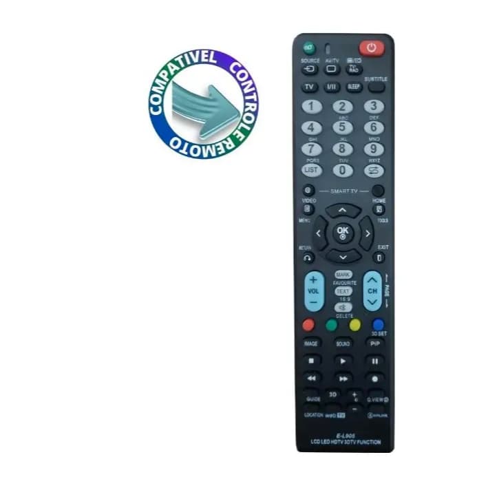 Controle Remoto Compatível Com TV LG LCD Universal LE-7034