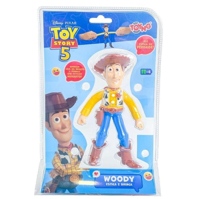 Boneco Estica Xerife Woody Toy Story 5 Estica E Brinca Disney/Pixar Presente