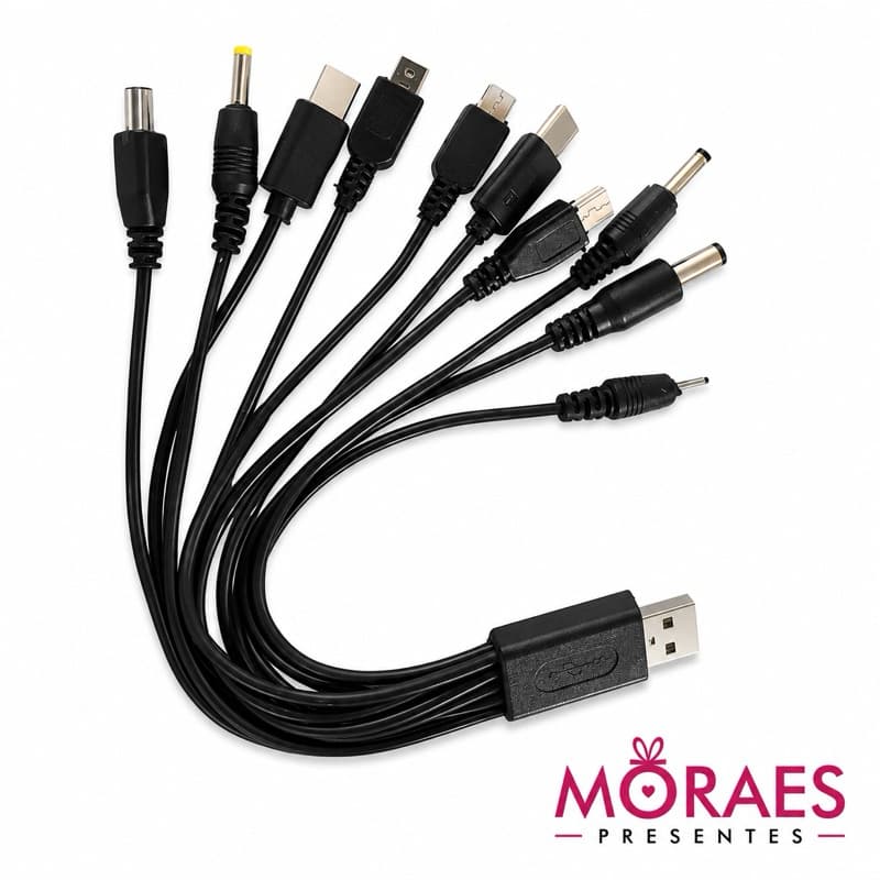 Cabo USB Universal Multi Carregador 10 Em 1 LE-9013P IT Blue