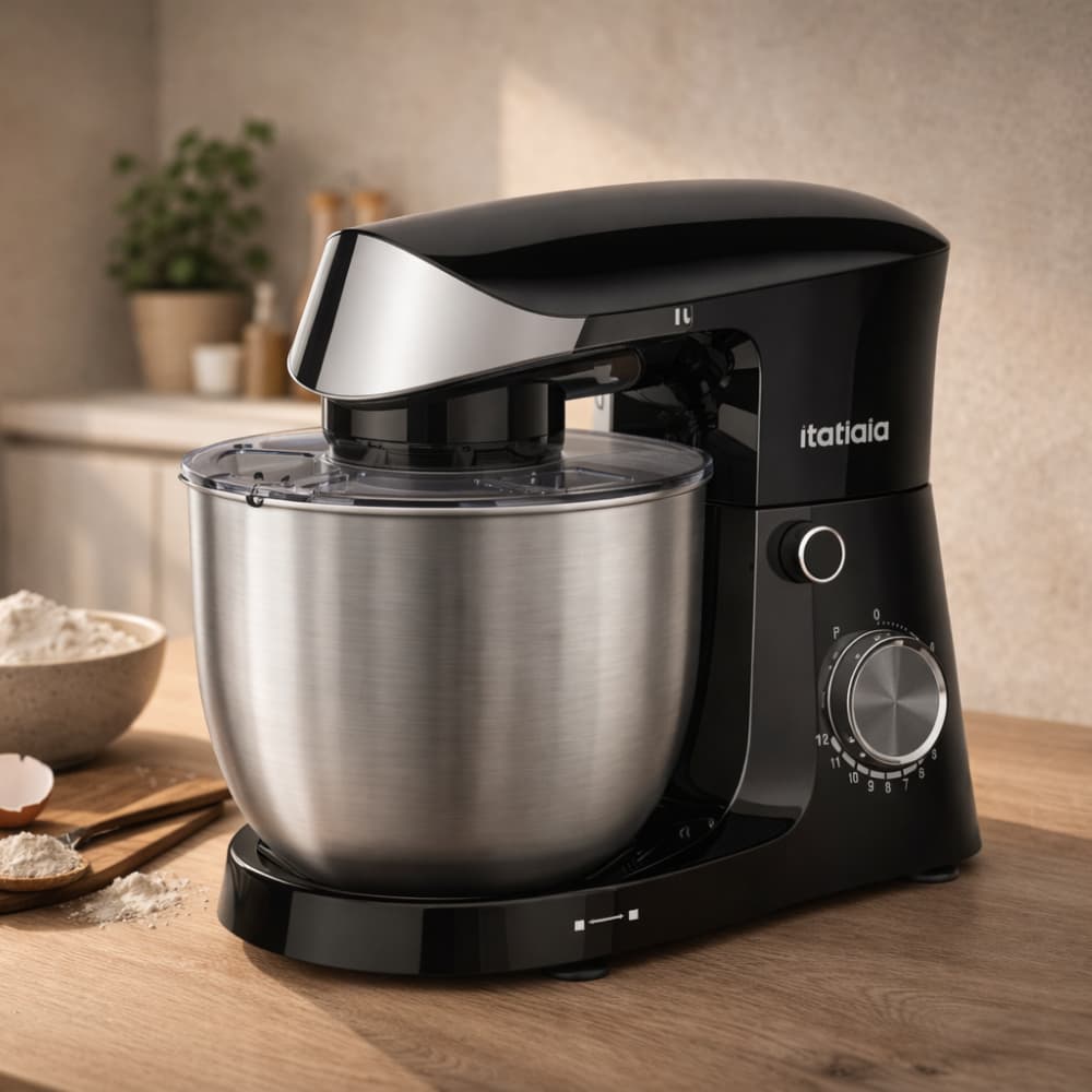 Batedeira Planetária Itatiaia Midi 1000W Inox 4,5 Litros 127 e 220v – 12 Velocidades