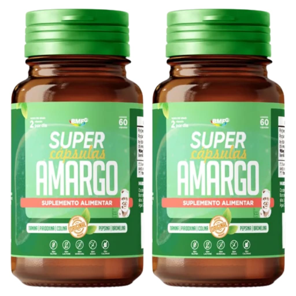Kit 2 Super Amargo 60 Cáps Bmf