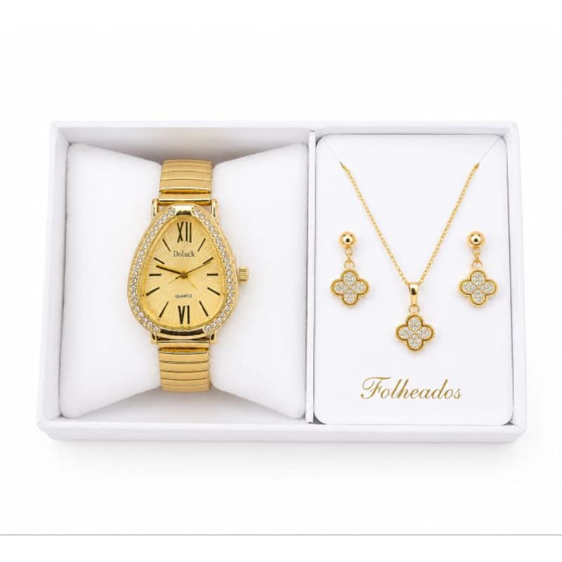 relógio feminino dhp luxuoso combina com qualquer ocasião festa casamento e presente