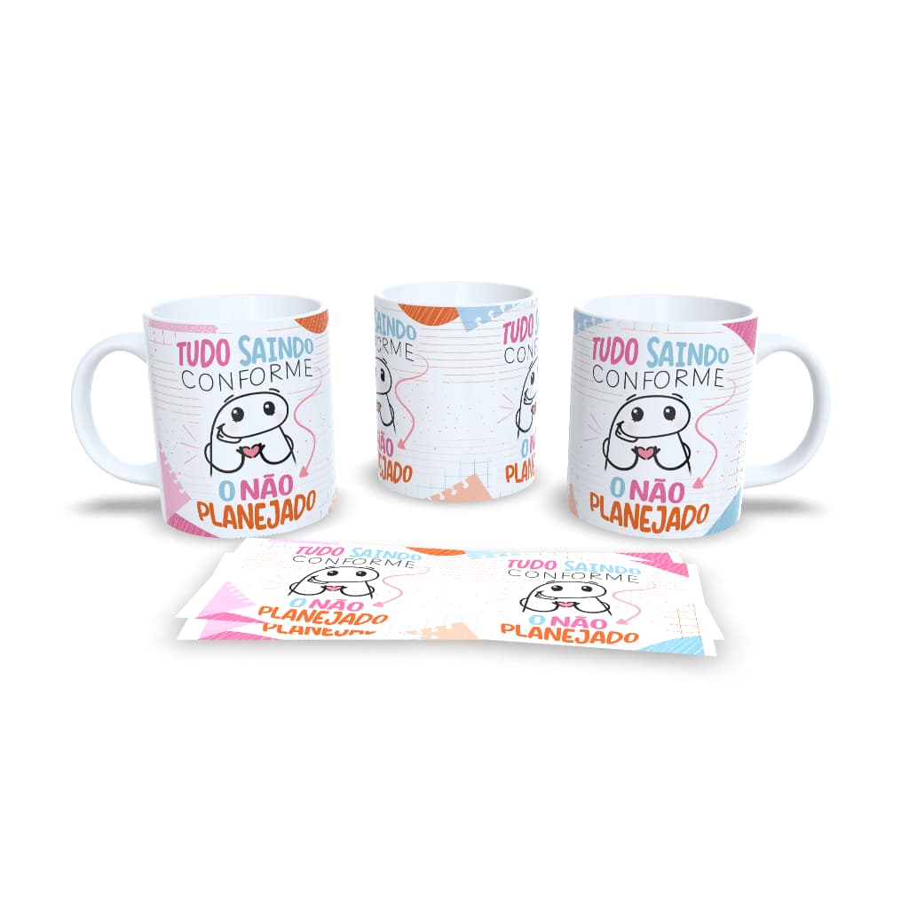 Caneca Sublimação Flork + Chaveiro Cachorro Articulado F1 - Sara Presentes