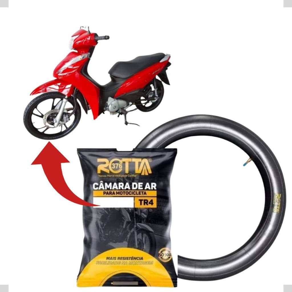 Câmara De Ar Para Pneu de Biz Dianteiro 2.50-17 E 60/100-17
