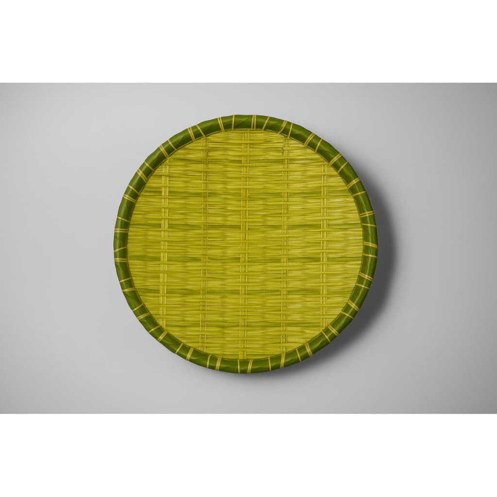 FRUTEIRA BANDEJA DE MELAMINA IMITA BAMBU 18CM