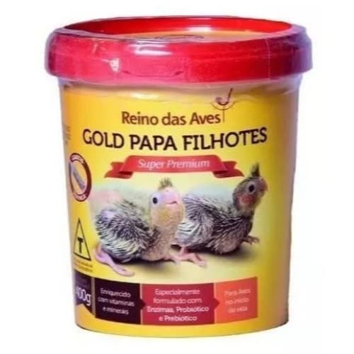 Reino das Aves Ração Gold Papa Filhotes 400G Reino Das Aves
