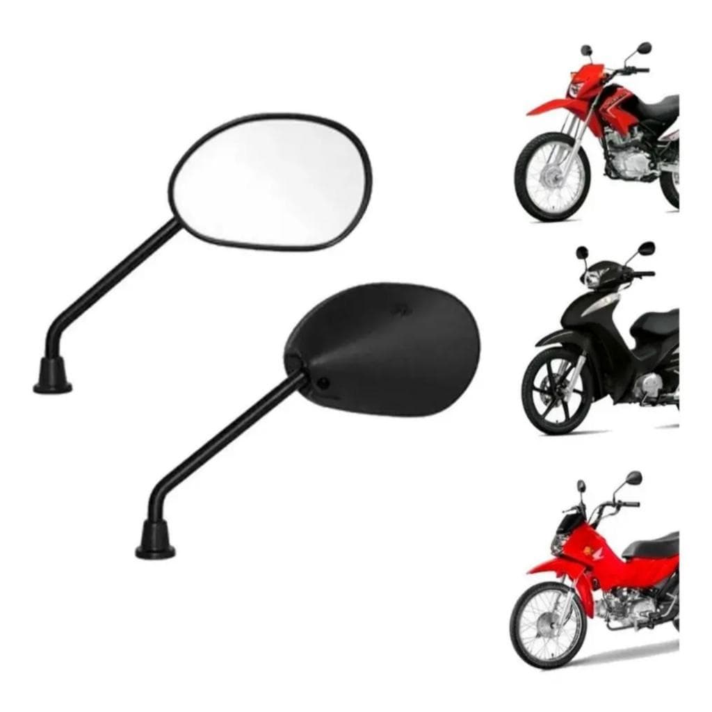 Par Retrovisor Moto Honda Biz 125 Bross 09/Pop