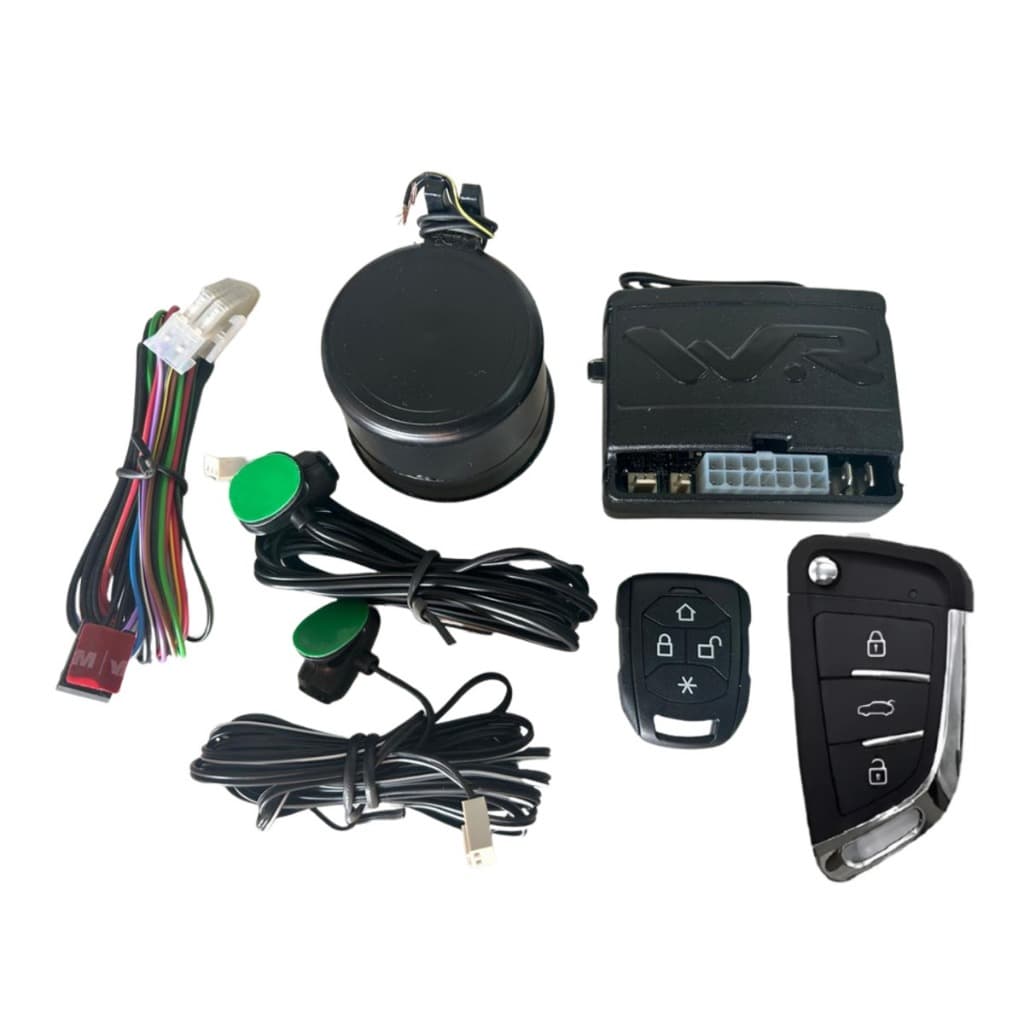 Alarme Veicular Wr Chave Canivete Tipo Bmw 3 Bt + Controle