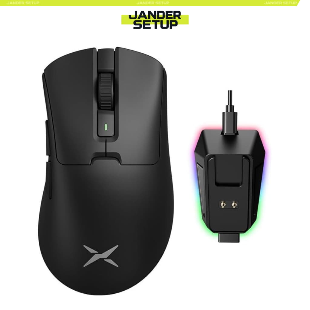 Mouse Gamer Delux M900 Pro, Base de carregamento, Sem fio, Sensor 3395, Dual-mode, 8000Hz