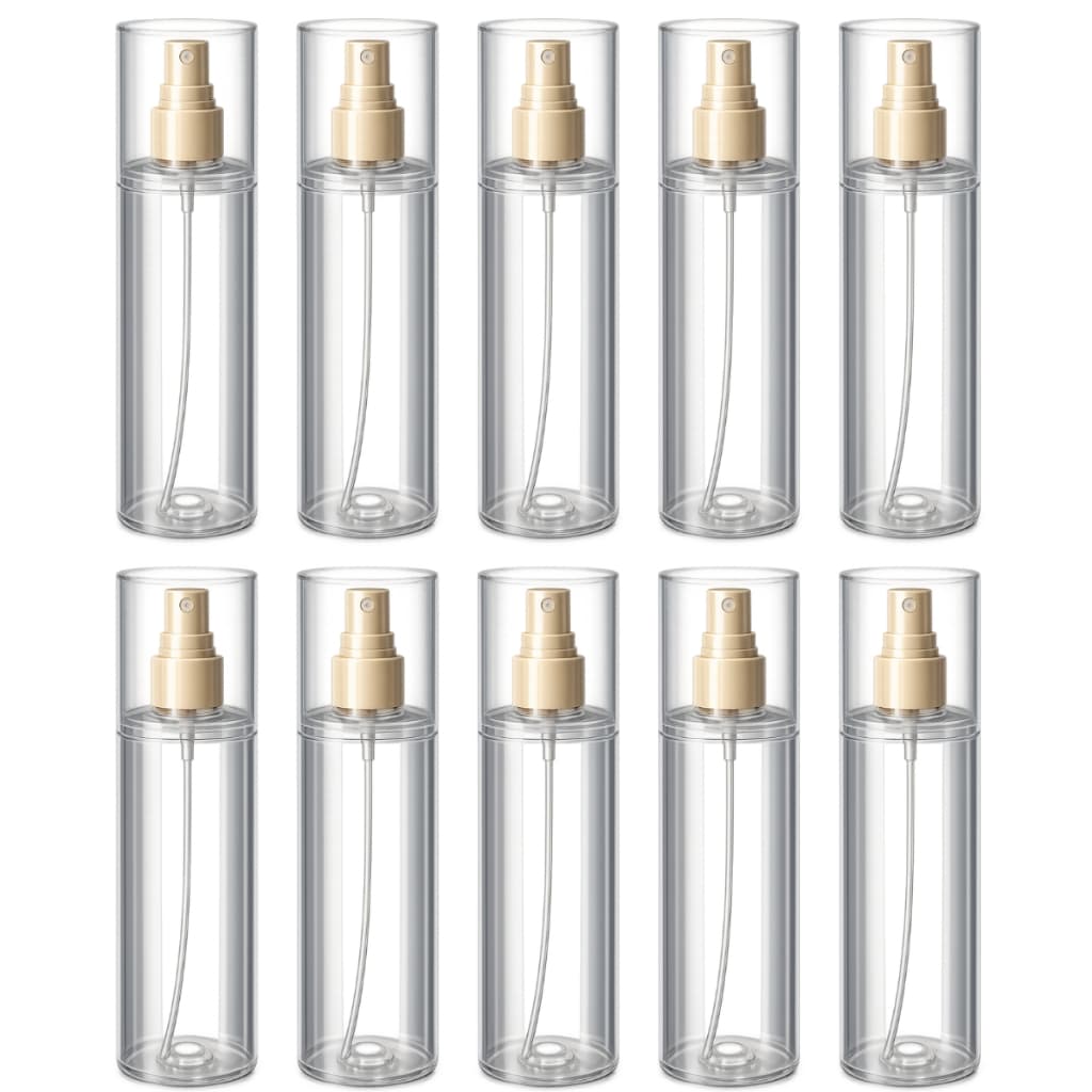 10 Frascos PET 200ml para Body Splash Embalagem Cosmética Transparente Ideal para Perfume e DIY