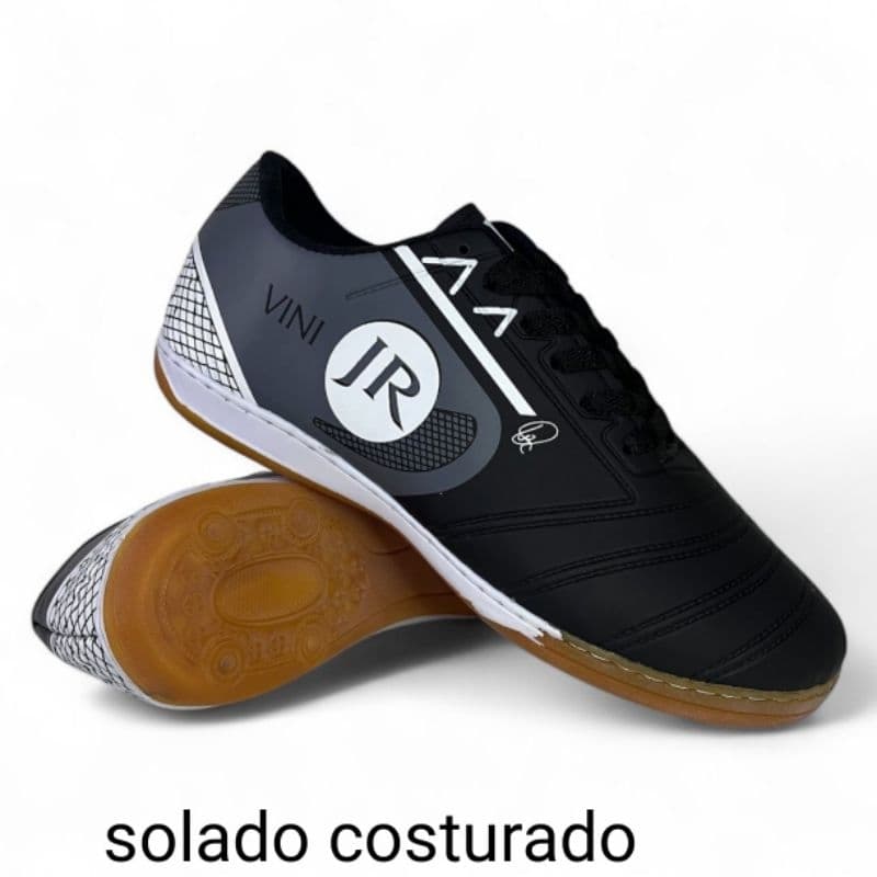 CHUTEIRA TENIS FUTSAL JR CINZA QUADRA SALAO ESPORTE FUTEBOL